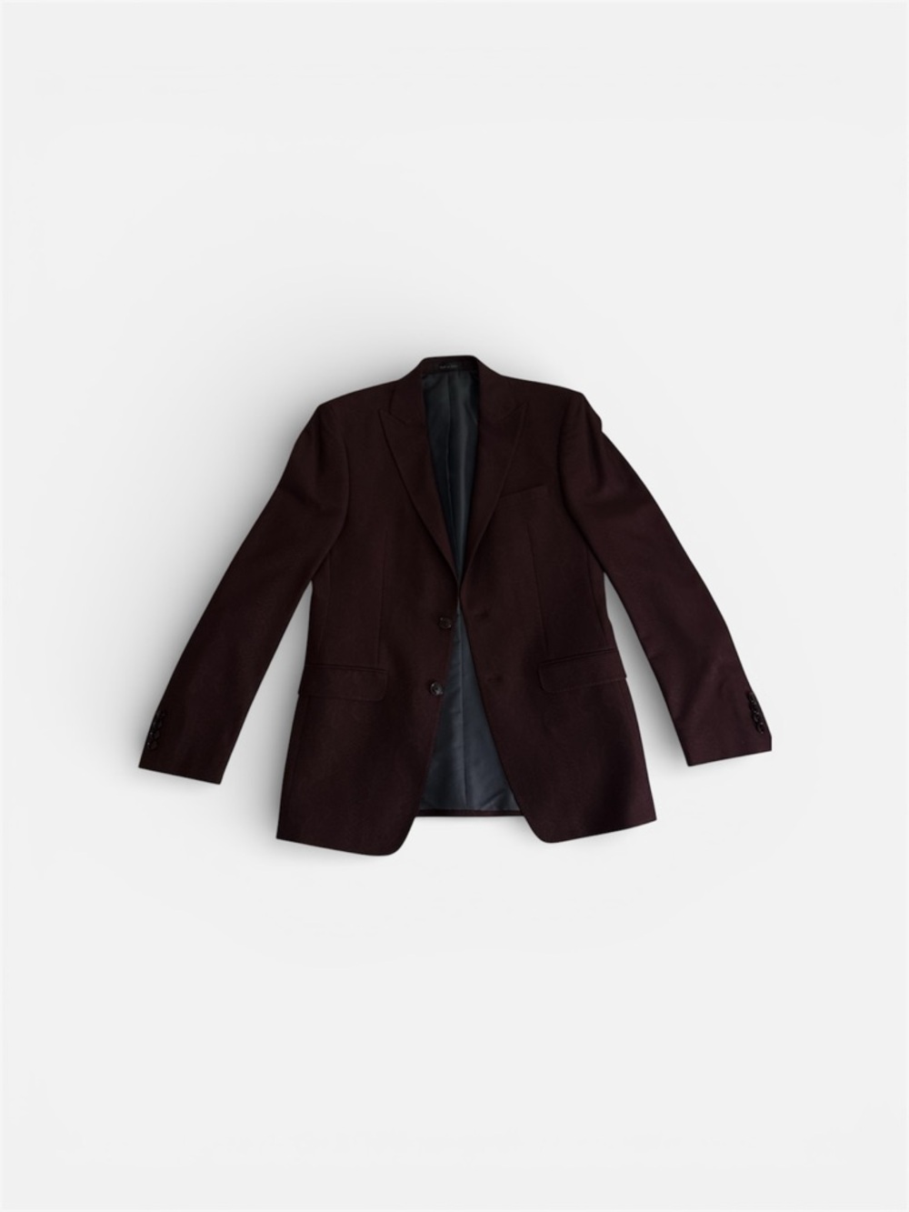 Men's Dark Brown Blazer - Classic Two-Button Suit Jacket